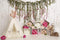 Kate Fête des mères Boho Fleurs Tente Cerf Toile de fond conçu par Lisa B - Kate Backdrop FR