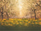 Kate Verger Printemps Arbres Fleurs Jaune Toile de fond conçue par Lisa Granden - Kate Backdrop FR