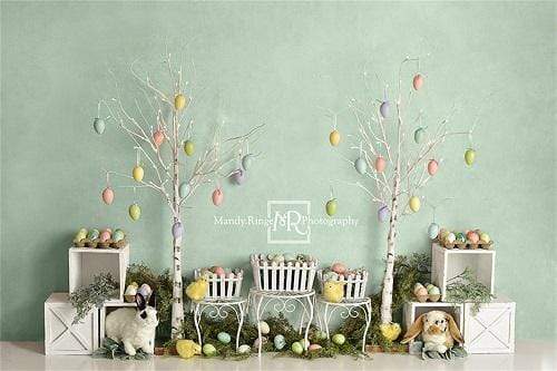 Katebackdrop£ºKate Easter Bunnies and Chicks Backdrop Designed By Mandy Ringe Photography