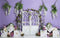 Kate Fleurs Violet Printemps Porte Toile de fond conçue par Megan Leigh - Kate Backdrop FR