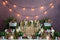 Kate Jardin Fleurs Boho Lumières Toile de fond Conçu par Megan Leigh - Kate Backdrop FR