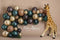 Kate Girafe Ballons Anniversaire Toile de fond conçue par Rose Abbas - Kate Backdrop FR
