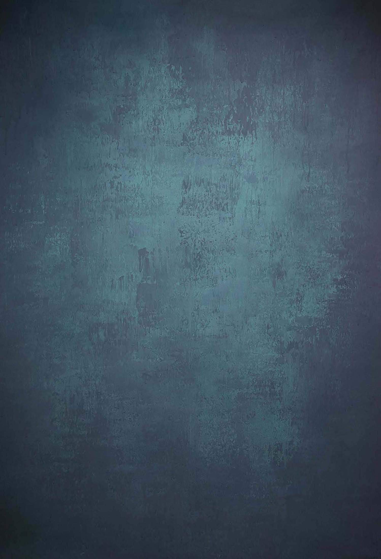 Katebackdrop£ºKate Abstract Texture Turquoise Dark Color Hand Painted Canvas Backdrop