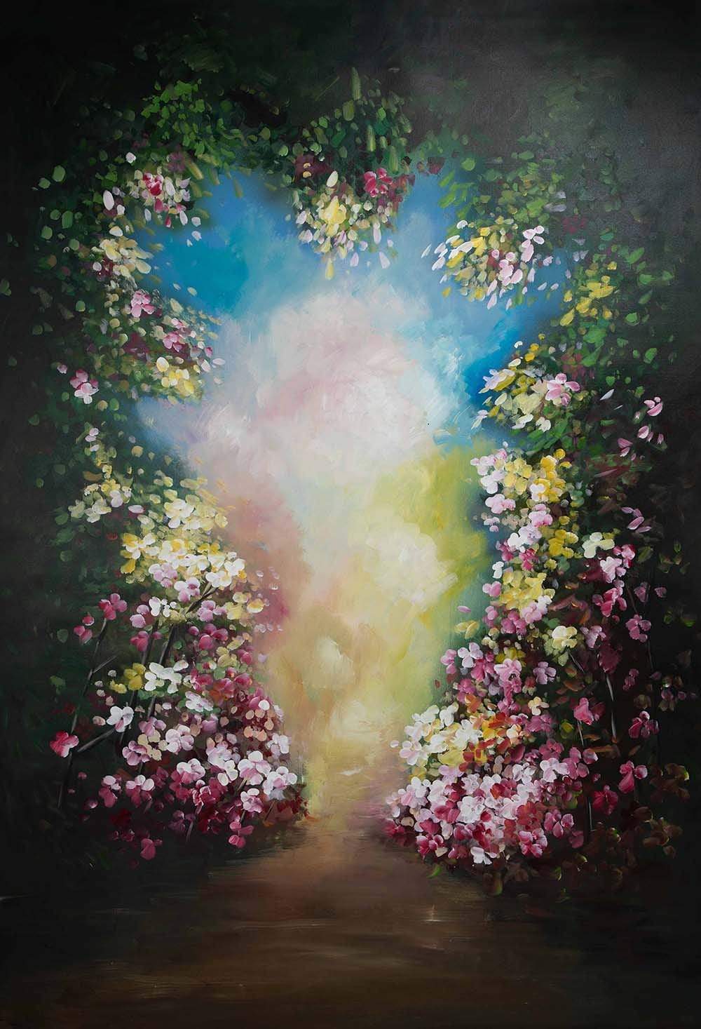 Katebackdrop£ºKate Hand Painted Flowers Spray Painted Backdrop