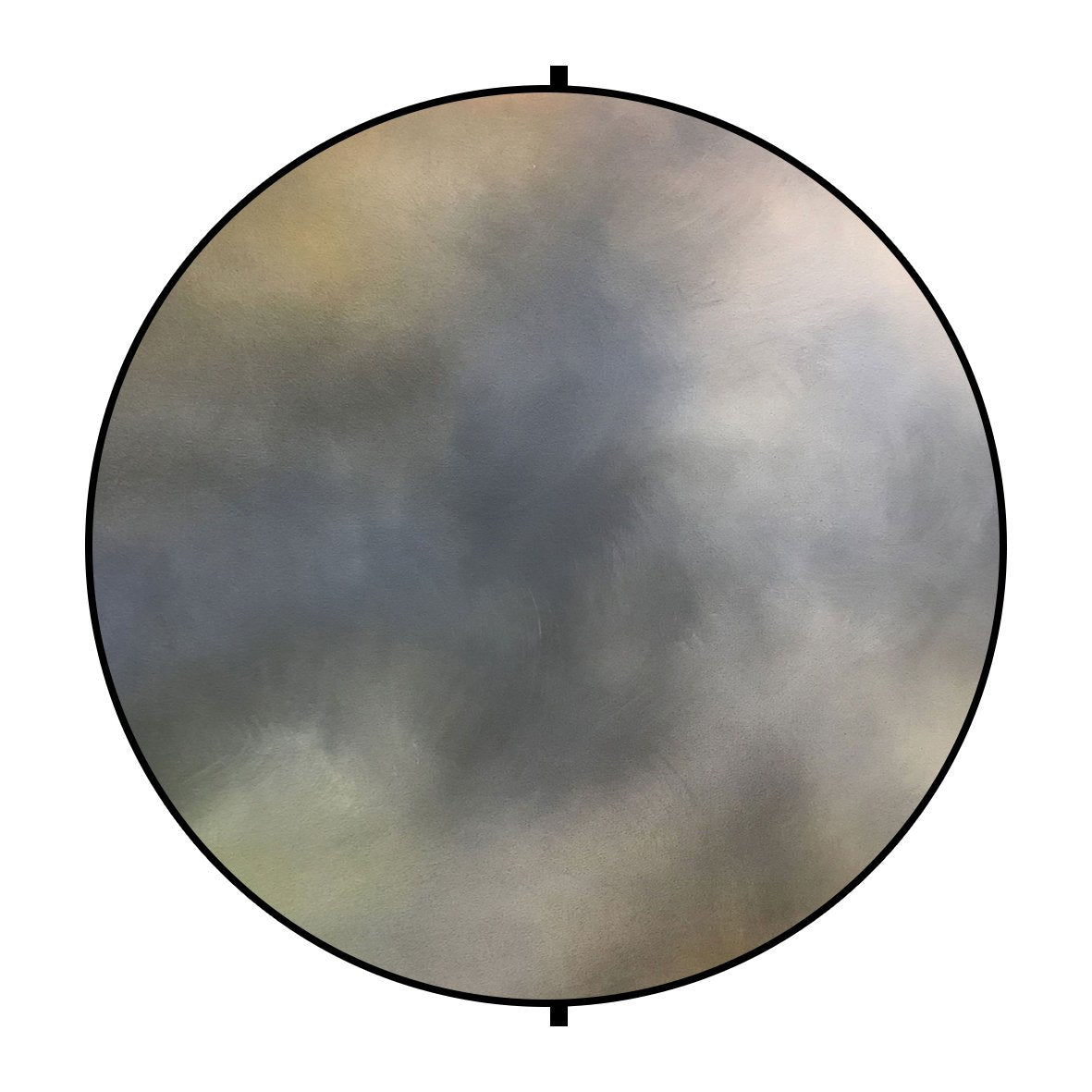 Kate Double-face Rond Abstrait Gris-blanc/Gris Jaune Photographie Toile de fond Pliable 5x5pi(1.5x1.5m)
