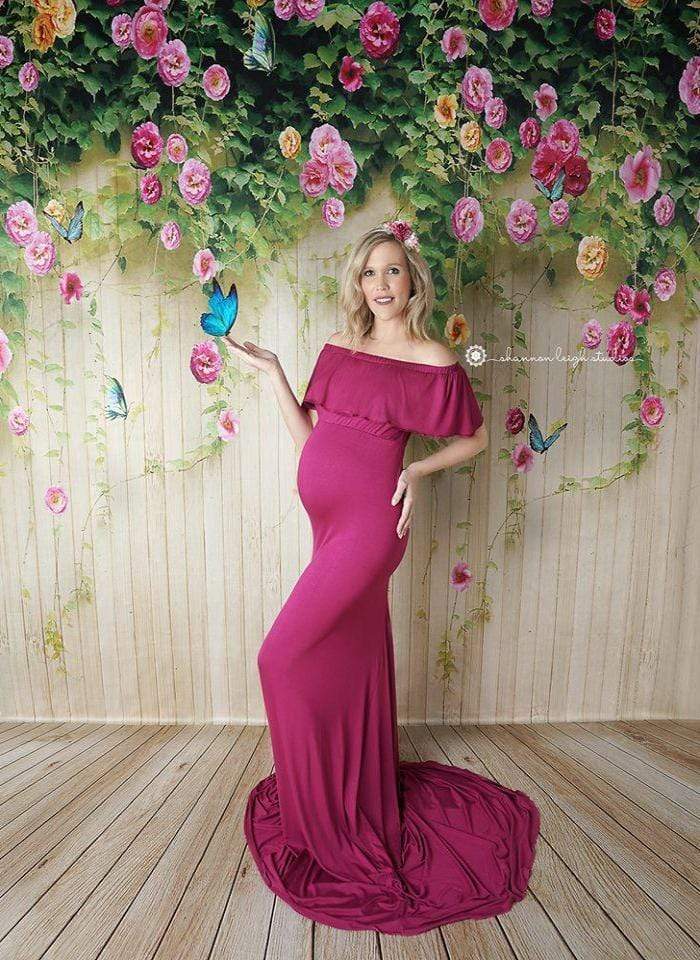 Katebackdrop£ºKate Flower Easter Backdrop wood Floral Background photography