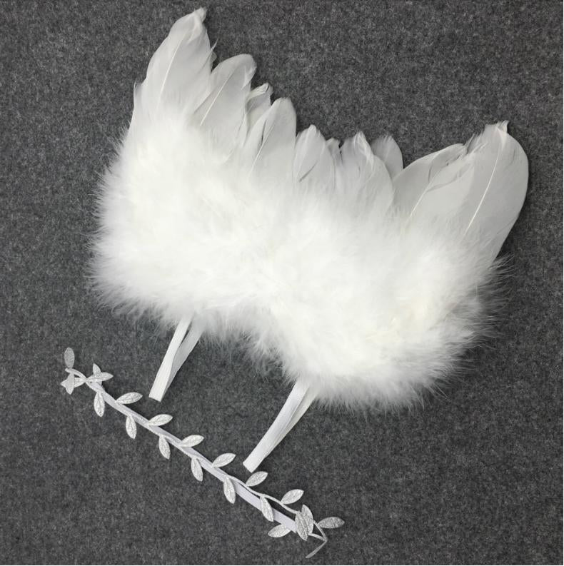 Kate Ailes de plumes Ange avec Bandeau pour Bébé Accessoires photo - Kate Backdrop FR