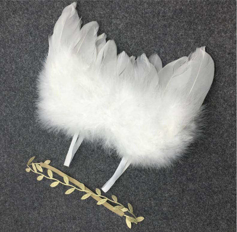 Kate Ailes de plumes Ange avec Bandeau pour Bébé Accessoires photo - Kate Backdrop FR
