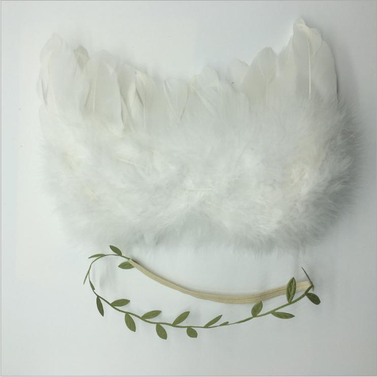 Kate Ailes de plumes Ange avec Bandeau pour Bébé Accessoires photo - Kate Backdrop FR