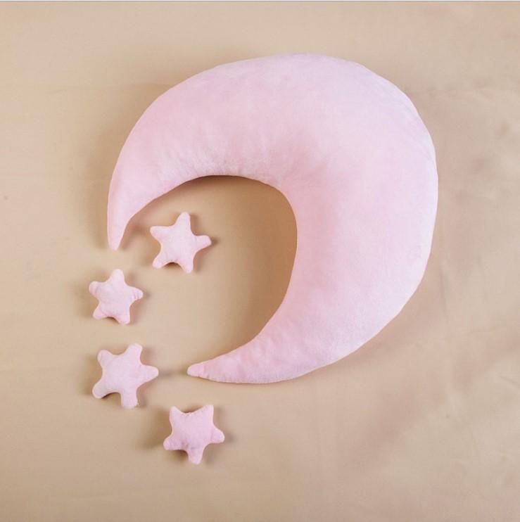Studio Props Baby Star et Moon Pillow Accessoires photo pour nouveau-né