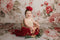 Kate Motif floral Toile de fond+Motif floral Tapis de sol en caoutchouc - Kate Backdrop FR