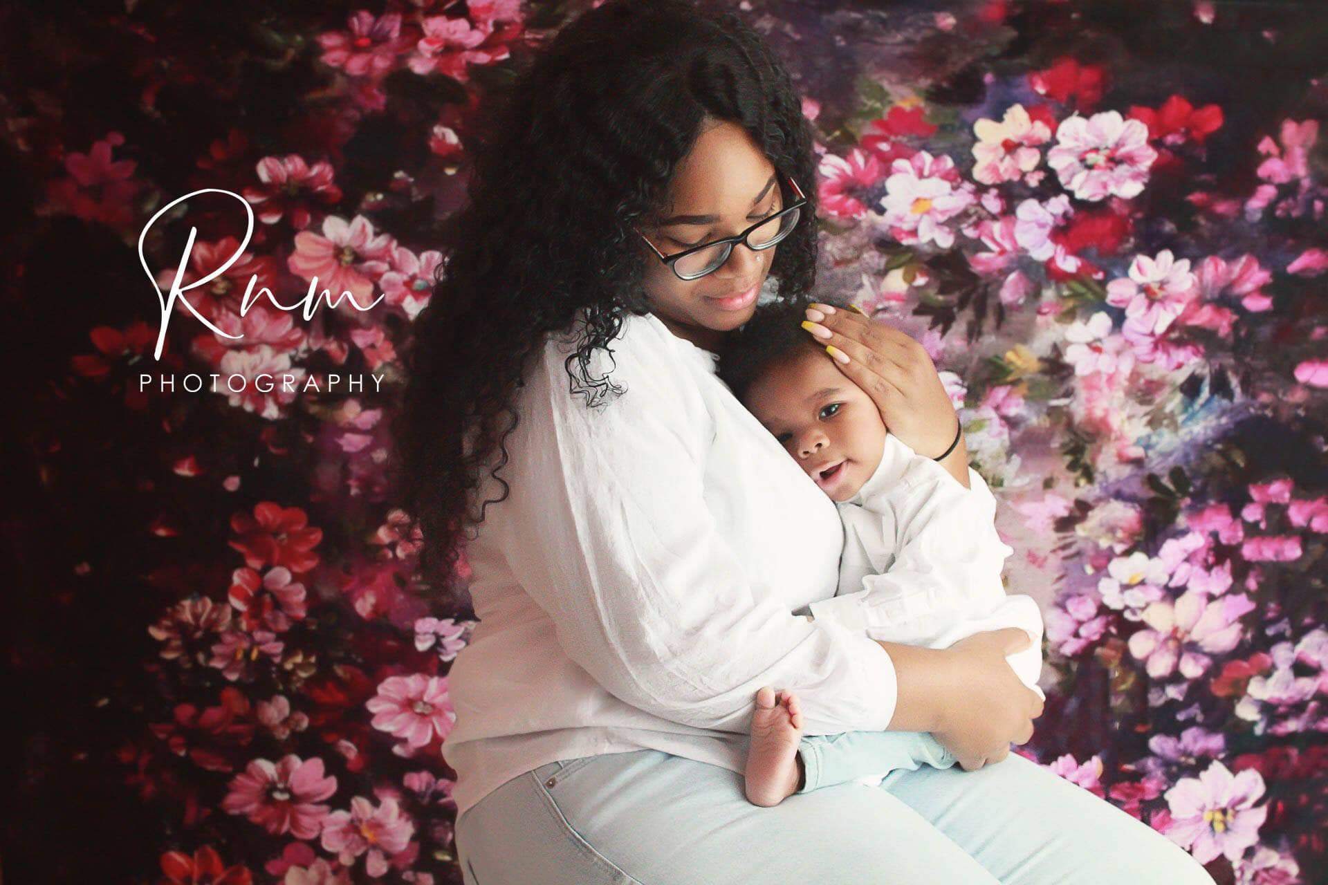 Katebackdrop£ºKate Fantasy Purple Flowers Valentines background for Photography