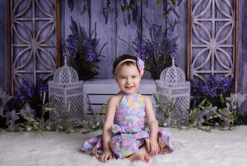 Kate Lavande Pâques Printemps Anniversaire Mur en bois Toile de fond pour la photographie - Kate Backdrop FR