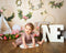 Kate Printemps Fleurs Camping Enfants Toile de fond conçu par Mandy Ringe - Kate Backdrop FR