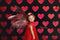 Kate Motif coeur Rouge Saint-Valentin Toile de fond conçu par Mandy Ringe - Kate Backdrop FR