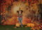 Kate Bois Automne Feuilles Orange Toile de fond conçue par Chrissie Green - Kate Backdrop FR