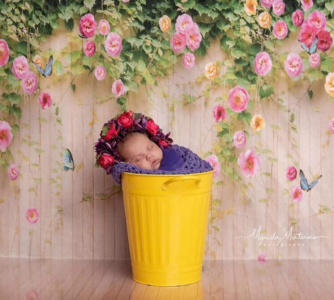 Katebackdrop£ºKate Flower Easter Backdrop wood Floral Background photography