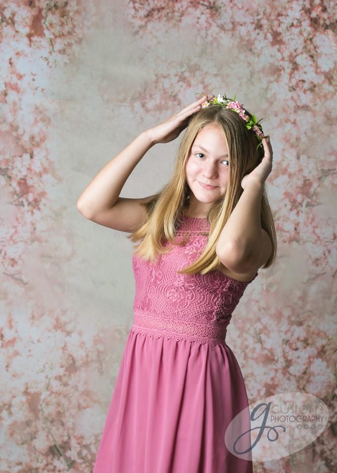 Kate Printemps Fleurs Rose Fête des mères Toile de fond Conçu par Jerry_sina - Kate Backdrop FR