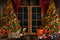 Kate Porte Noël Hiver Nuit Toile de fond pour la photographie - Kate Backdrop FR