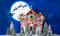 Kate Maison en pain d'épice Père Noël Rennes Toile de fond conçue par Mini MakeBelieve - Kate Backdrop FR