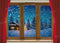 Kate Rideau rouge Noël Hiver Fenêtre Toile de fond conçu par Chain Photography - Kate Backdrop FR