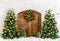 Kate Sapin de Noël Couronne Neige Hiver Toile de fond conçue par Emetselch - Kate Backdrop FR