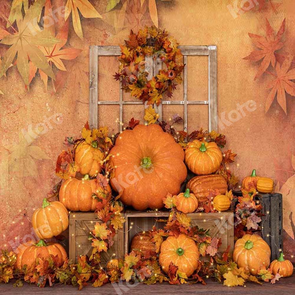 Kate Toile de fond citrouille d'automne Halloween conçue par Emetselch