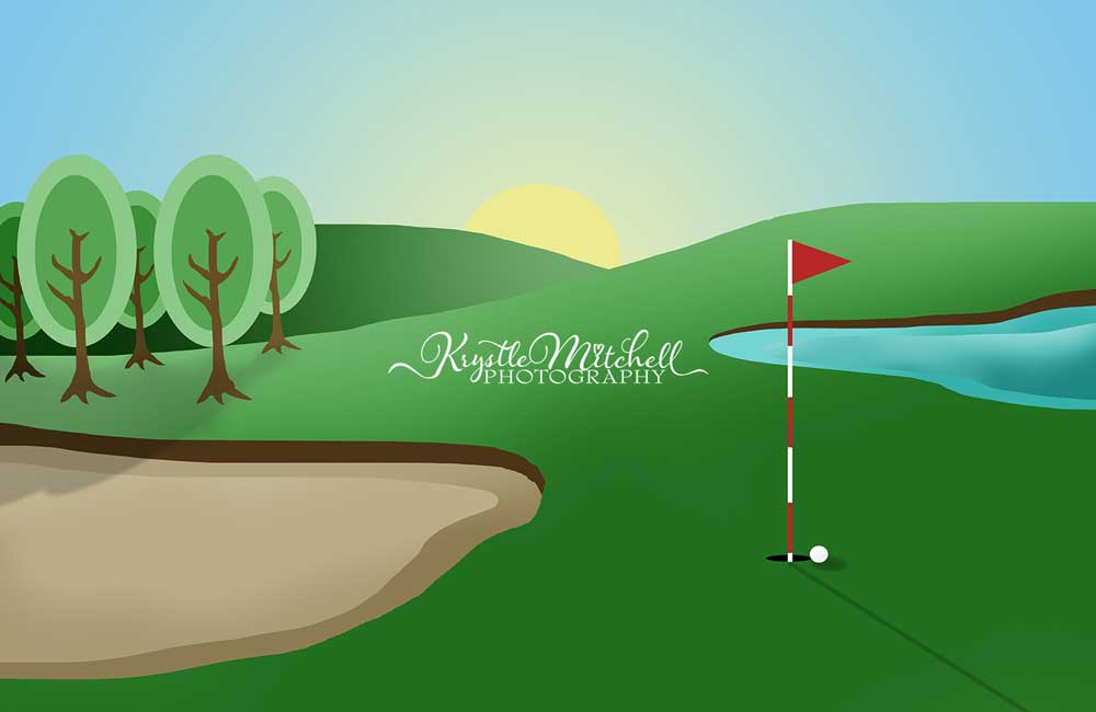 Kate Sport terrain de golf Toile de fond conçu par Krystle Mitchell Photographie