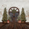 Kate Porte de grange Arbres de Noël Rétro Porte Toile de fond pour la photographie - Kate Backdrop FR