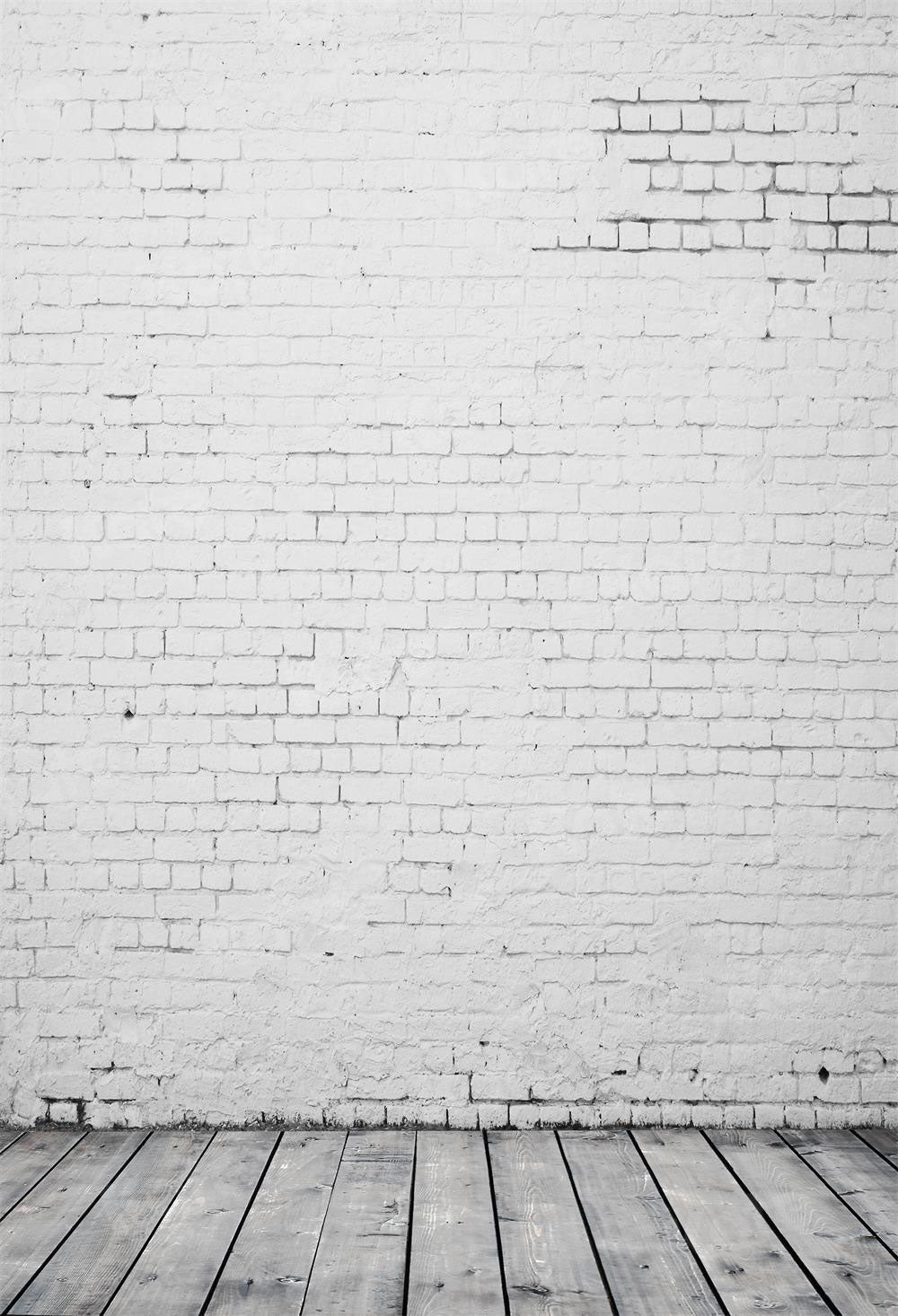Kate Wedding White Brick Wall Floor Backdrop Photography - Katebackdrop