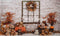 Kate Automne Ours Toile de Fond Halloween Citrouille Conçu par Rose Abbas - Kate Backdrop FR