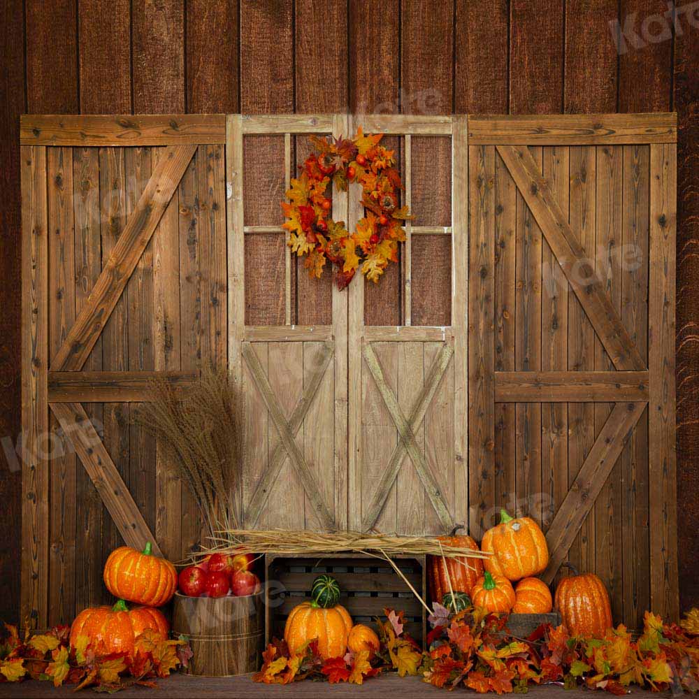 Kate Citrouille Automne Halloween Toile de fond conçue par Emetselch - Kate Backdrop FR