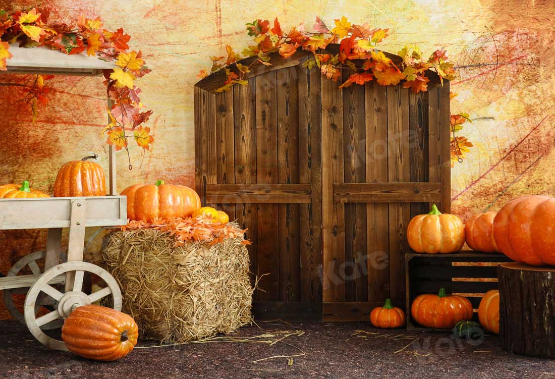 Kate Récolte Citrouille Automne Toile de fond pour la photographie - Kate Backdrop FR