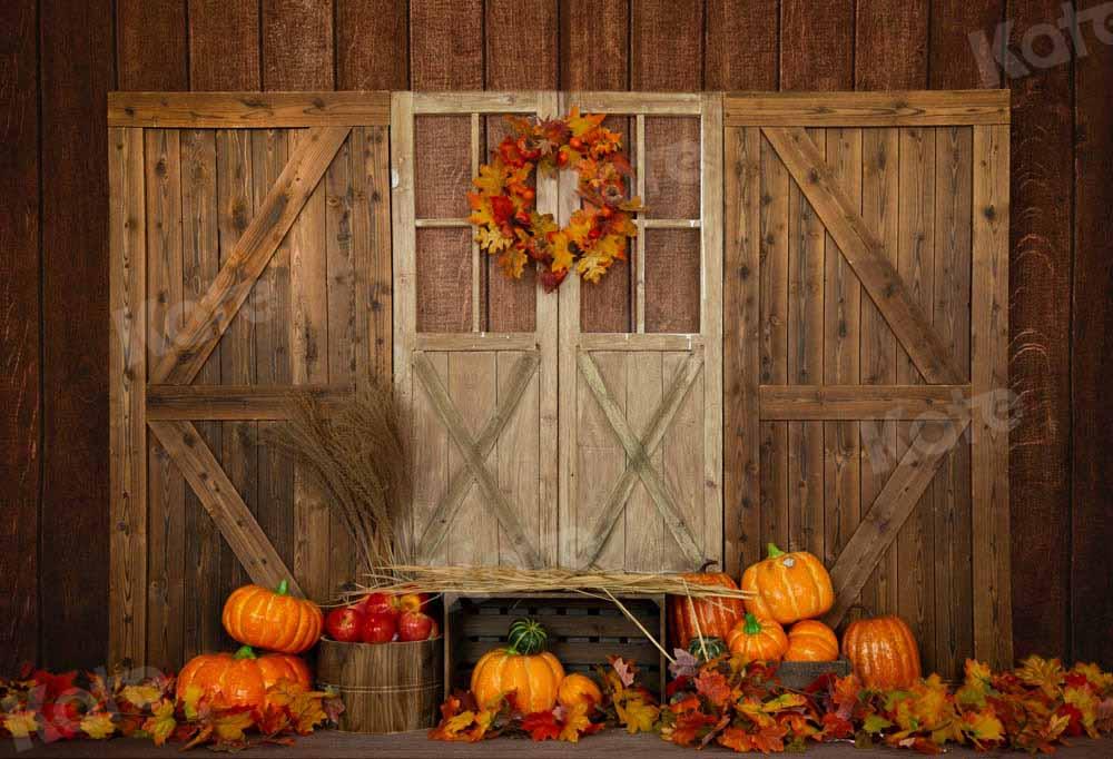Kate Citrouille Automne Halloween Toile de fond conçue par Emetselch - Kate Backdrop FR