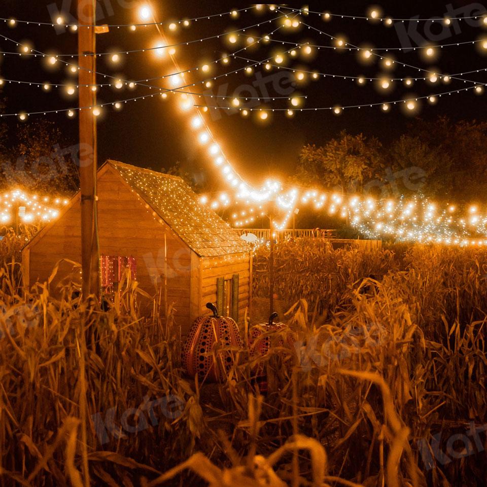 Kate Nuit d'automne en toile de fond de citrouille pour la photographie