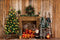Kate Couronne Cadeaux Noël Cheminée Toile de fond conçue par Emetselch - Kate Backdrop FR