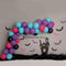 Kate Halloween Anniversaire Cake smash Ballons Bleu Toile de fond conçu par Melissa King - Kate Backdrop FR