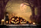 Kate Lune Citrouille Automne Lune Bougies Toile de fond pour la photographie - Kate Backdrop FR