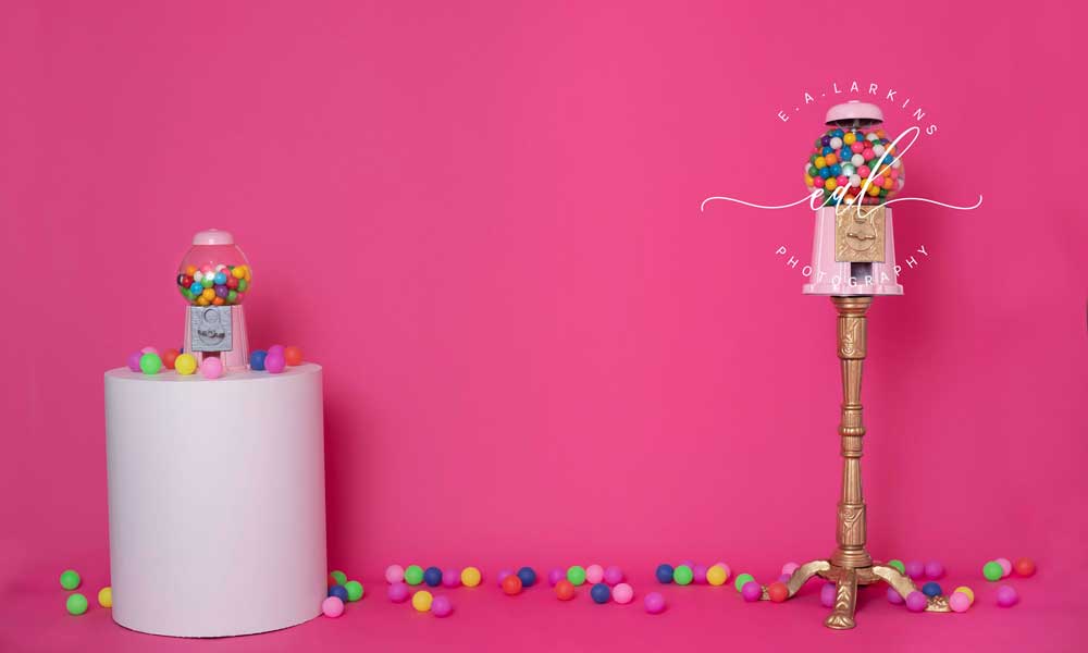 Kate Chewing-gum Fête Rose Anniversaire Toile de fond conçu par Erin Larkins