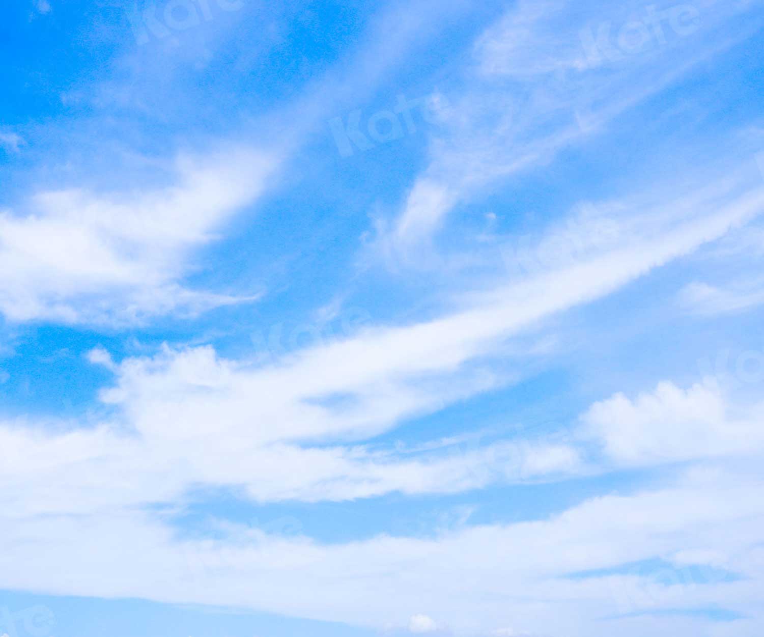 Kate paysage ciel bleu toile de fond nuages blancs pour la photographie