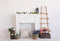 Kate Printemps Boho Fleurs Cheminée Toile de fond pour la photographie - Kate Backdrop FR