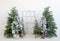 Kate Arbres Hiver Noël Blanc Toile de fond pour la photographie - Kate Backdrop FR