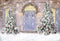 Kate Neige Devant la porte Noël Violet Toile de fond pour la photographie - Kate Backdrop FR