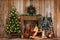 Kate Couronne Cheminée Cheval de Troie Noël Toile de fond conçue par Emetselch - Kate Backdrop FR