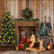 Kate Couronne Cheminée Cheval de Troie Noël Toile de fond conçue par Emetselch - Kate Backdrop FR
