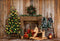 Kate Couronne Cheminée Cheval de Troie Noël Toile de fond conçue par Emetselch - Kate Backdrop FR